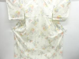 未使用品　桐模様織り出し夏着物